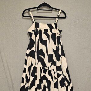 Abel the Label Black & White Maxi Dress Size M - Strappy Boho Style from Anthrop